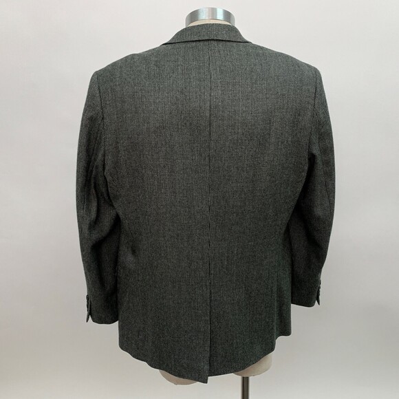 Ralph Lauren Men's Blazer Jacket 44 Regular Black Gray White 100% Wool - Picture 5 of 10